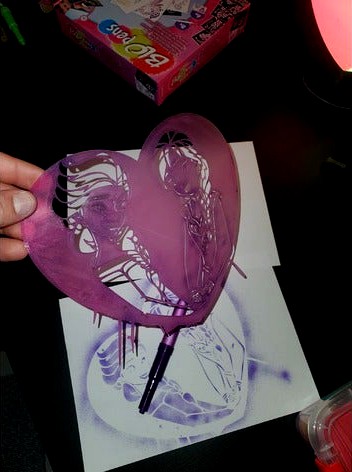 Pochoire peinture et BloPens by InterRaptor