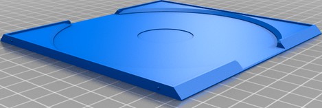 PS1 disc holer insert for pal cases by Rick_Makes_Stuff