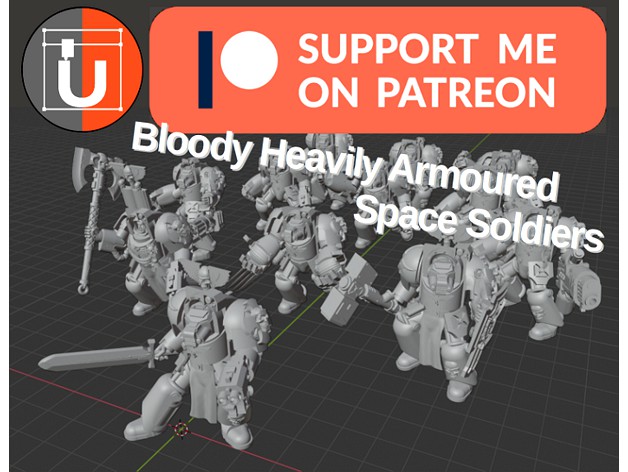 Bloody Heavily Armoured Space Soldiers by PhysUdo