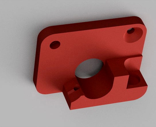 FlashForge Creator3 v2 modified extruder part for fixing flexible filaments blocking problem by rafalk