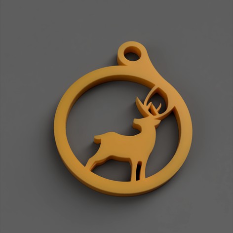 rain deer key chain by starforger14