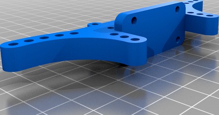 Traxxas 2WD low profile rear shock tower by Jroudabush