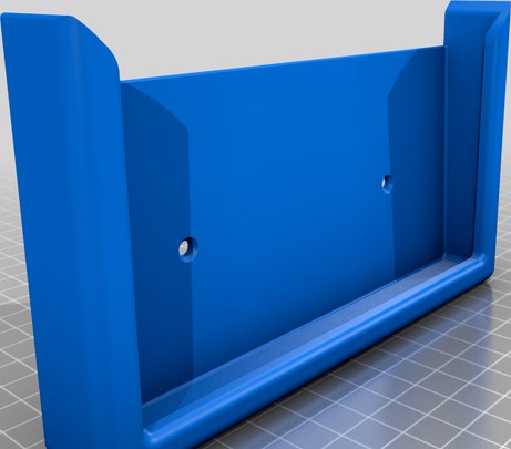 Wall mount for CASIO DJ-240D calculator by sa3aad