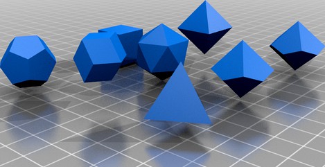 Blank Basic Dice Shapes (with step files) by Dino340