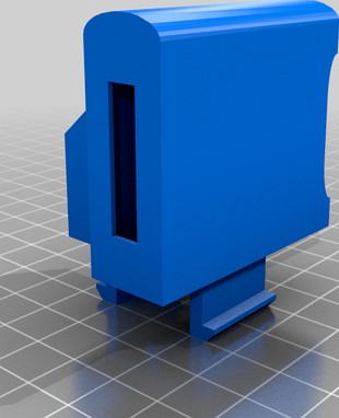 Ender 3 - SD Extension Holder With Rail Clip by travjPDX