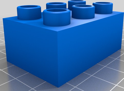 Duplo brick - generic/parameterized/customizable (incl. Fusion 360 file) by klamowk