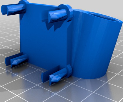 pegboard sharpie holder to fit 1 inch square pegboard by loqk