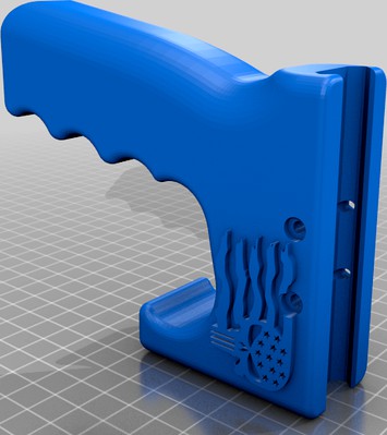 Punisher logo angled fore grip by Jmwilliams1982