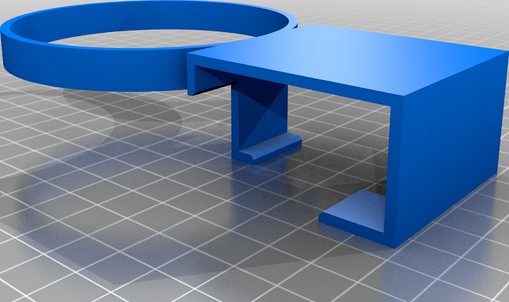 Drink / Cup / Beer Holder Clip for Lawn Chair by 3d-bites