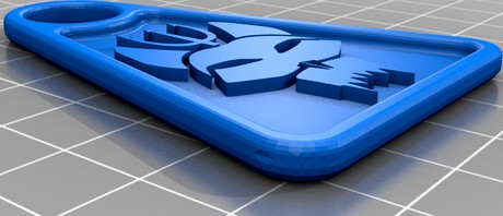 porte clef bravo team logo remis a plat by Roostaff