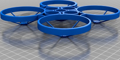 1103 2.5 inch whoop style Quadcopter frame.  by beardedbillyfpv