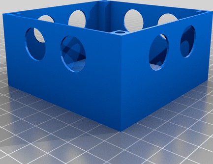 4 Ultrasonic Sensor Box for Arduino Uno by sajidrahim84 3d model