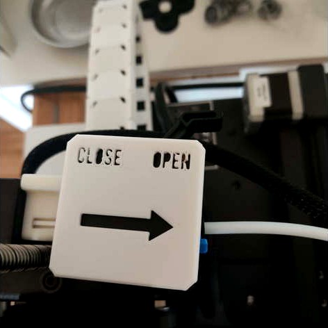 Creality CR6-SE Extruder Cover Reminder by masterblume