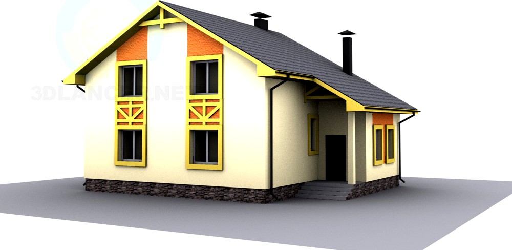 3D Model Attic house