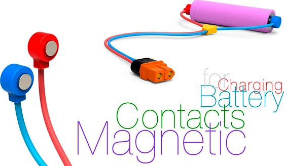 Magnetic contacts for battery charging by Perinski
