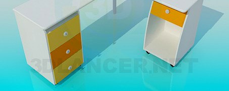 3D Model Angular desk