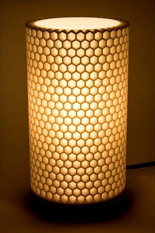 Honeycomb lamp shade by Bemko