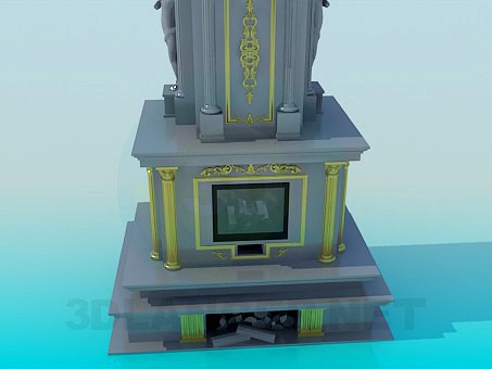 3D Model Chic fireplace