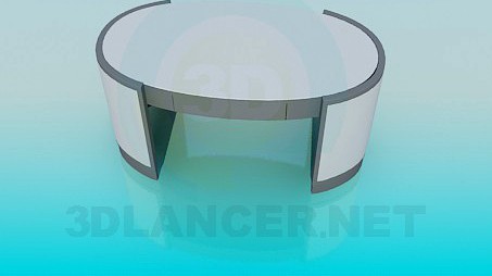 3D Model The table in the office