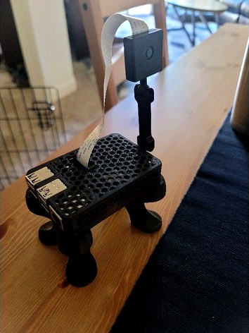 Raspberry Pi 4 Case and Integrated Camera Mount by Bucsfan171