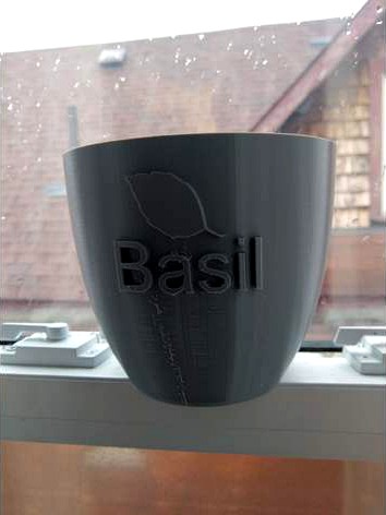 Hanging Pot - Basil by PixelByPixel