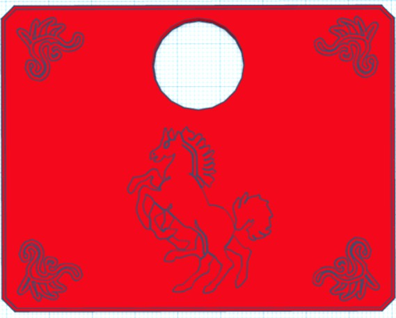 Metal plate / Mat Myth cloth Merak Beta Hagen for Stand Saint Seiya by sozer2