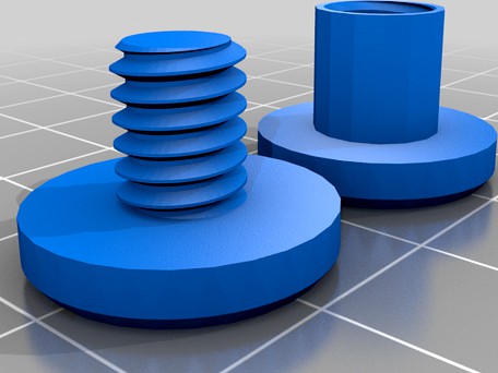 Scuba Backplate Wing Assembly Screw (Book Screw) by Targenaut