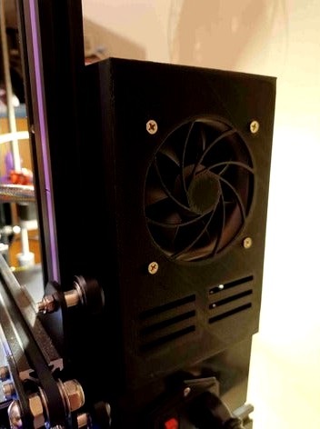 Ender 3 Pro - Meanwell LRS 350 24V PSU Fan Cover 80mm by NiX_XiN