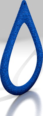 Teardrop hole earring by vallacore