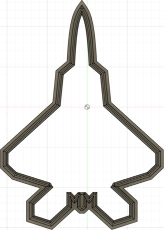 F22 Raptor Cookie Cutter by TparXx