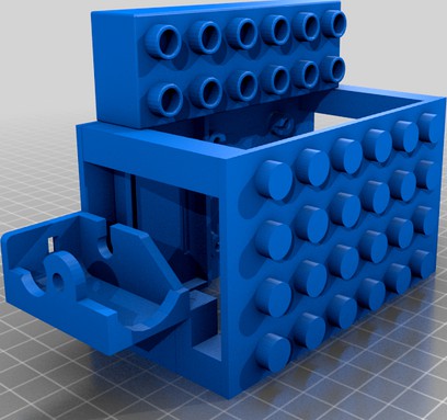 Lego Duplo Bot NodeMCU v3 L298N HCSR04 by projectsun