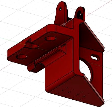 Ender 3 Direct Drivinator with slim cable chain mount by trasrik