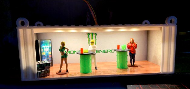 Offener Container mit LED Licht für DR!FT Sturmkind Strecke by Ma_Bo_Thing