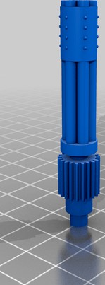 1980's GIJOE RAH Cobra Rattler Front Gatling gun by aiwaloki