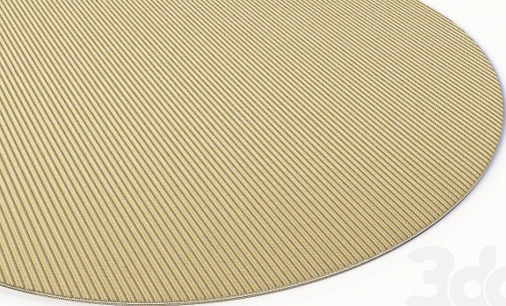 circle yellow rug