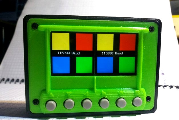 Display with dual serial input  by akosboda