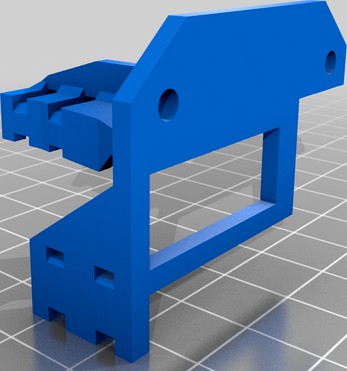 HELLBOT Magna 1 v2 Soporte cables para Hotend y cable Extrusor directo by KAZTOR