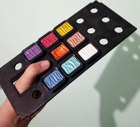 FineTec Watercolor Custom Palette - Fits Refill Pans by Kapalaka