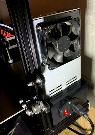 Ender 3 Pro PSU cap for 60x60 fan by qnub