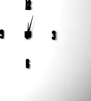 4 Digits Modern Wall Clock  by ximiki_veltiosi