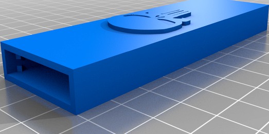 Punisher Logo M.2 NGFF SSD to USB adapter enclosure by doctorevil30564