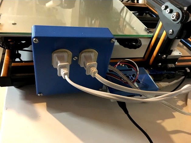 GPIO-Controlled Outlet Box for Octoprint by charlesodonnell