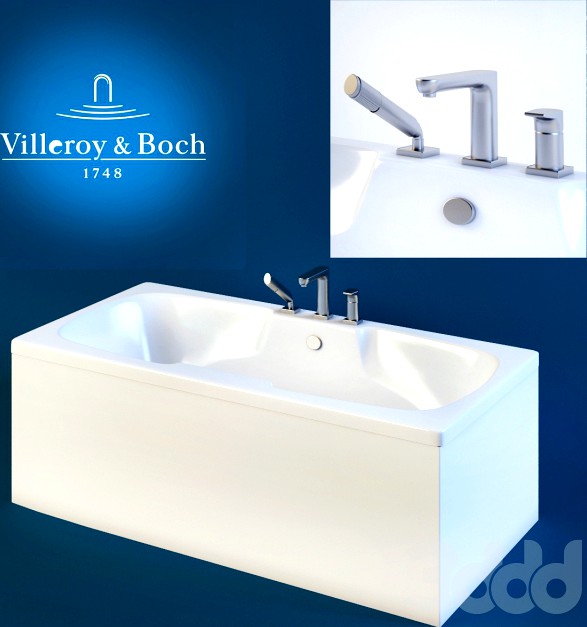 ванная Villeroy &amp; Boch colorado, смеситель Villeroy &amp; Boch cult