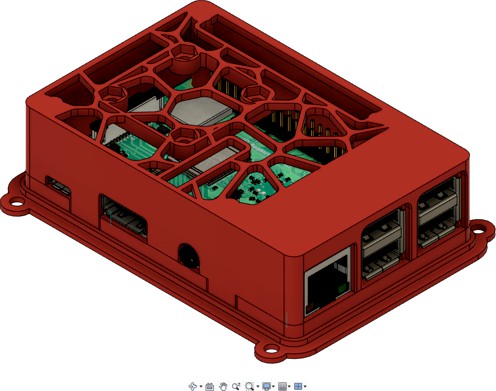 Voronoi Raspberry Pi 3B+, 2B Case by Shawn_T_hingi