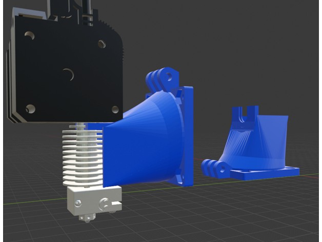 50mm Fan duct for E3D / titan  by RobKeey3825