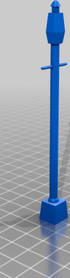 28mm scale simple street lamp suitable for ww2 by Full_Colour_Miniatures