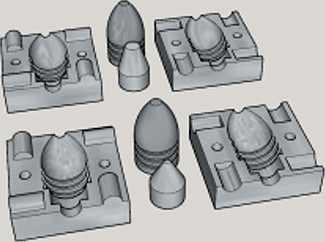 .58 Minie Ball 3D Print Casting Kit by Imura_Industries