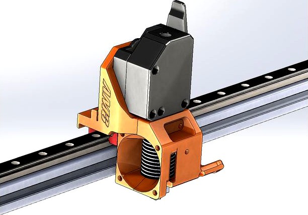 AM8 - X Axis - Linear Rail MGN12 / V6 / BMG Extruder by MakeTo3D