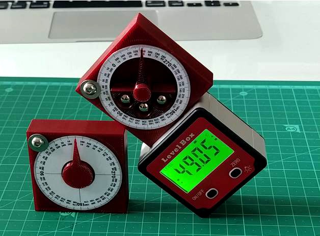 Angle gauge cube / inclinometer by leadingedge
