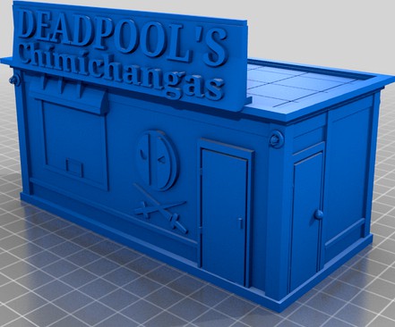Deadpool size 3 building for MCP by DarthMidal